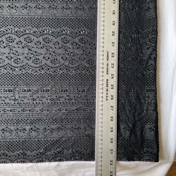 Merona Women’s Bikini Cover size M Sleeveless Above Knee Semi-sheer Lace Black - Picture 4 of 8